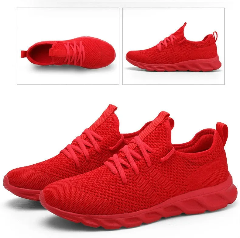 Hnzxzm Men Light Running Shoes  Breathable Lace-Up Jogging Shoes for Man Sneakers Anti-Odor Men's Casual Shoes Drop Shipping